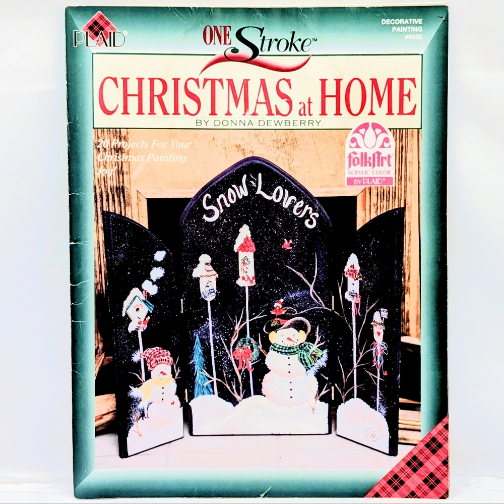 Donna Dewberry One Stroke Christmas at Home Decorative Painting Book (1998)